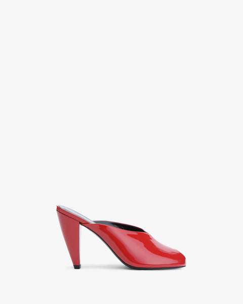 Paw Mule Red Patent Leather