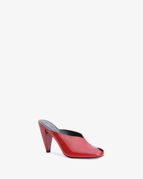 Paw Mule Red Patent Leather