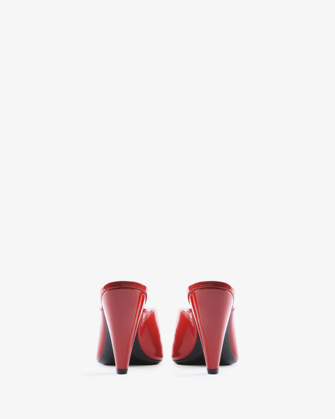 Paw Mule Red Patent Leather