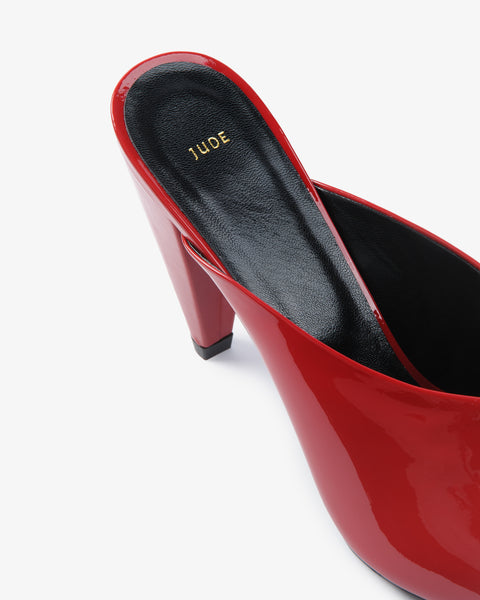 Paw Mule Red Patent Leather
