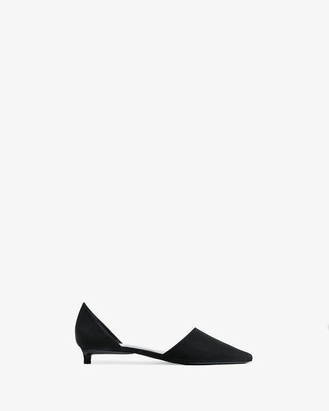 Pirrie Pump Black Nubuck Leather
