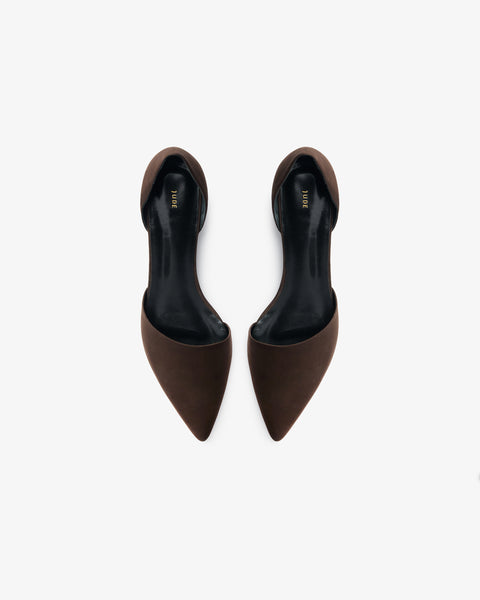 Pirrie Pump Brown Nubuck Leather