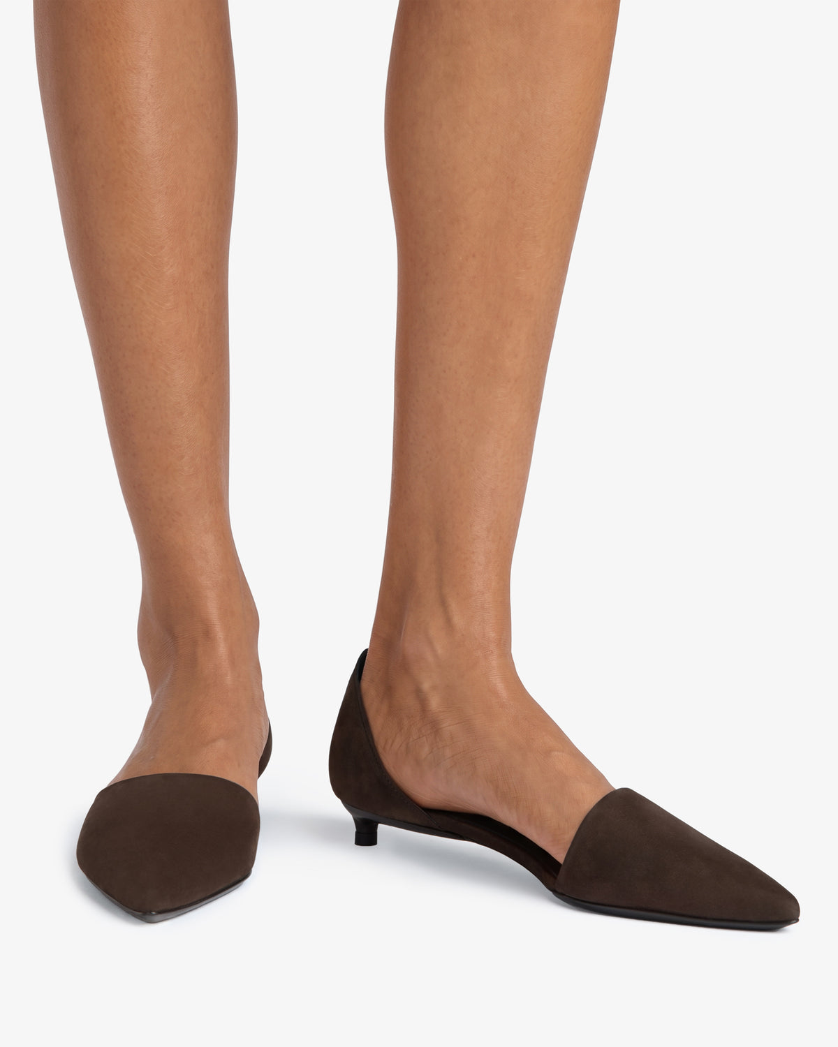 Pirrie Pump Brown Nubuck Leather