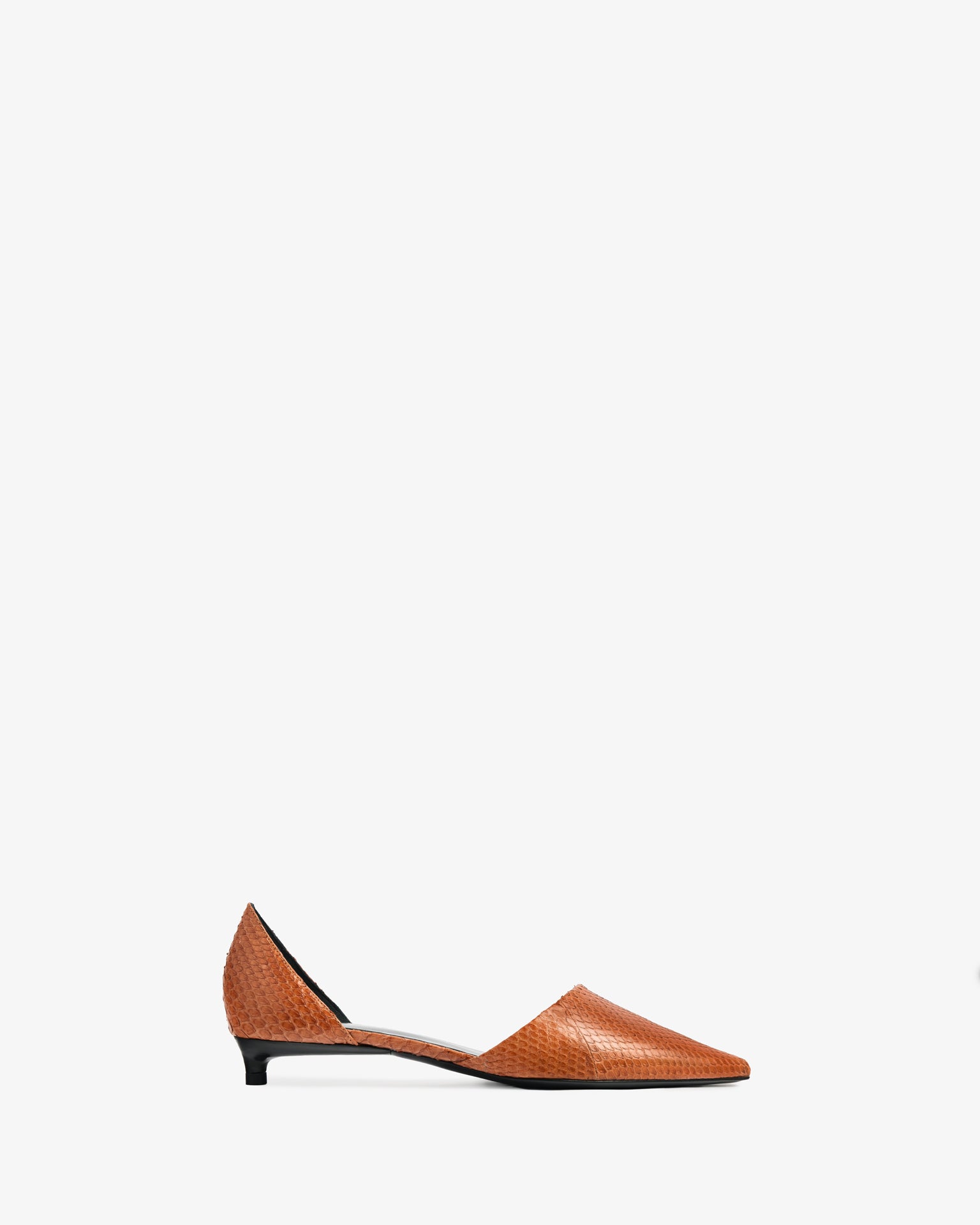 Pirrie Pump Tan Python Leather – JUDE