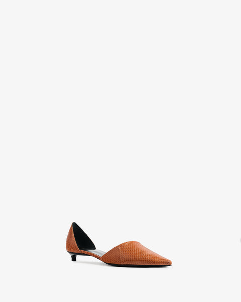 Pirrie Pump Tan Python Leather