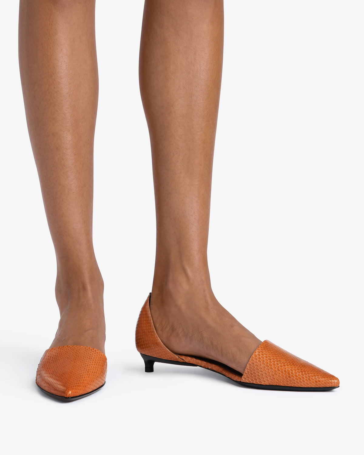 Pirrie Pump Tan Python Leather