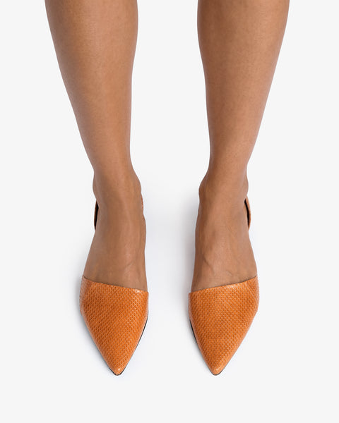 Pirrie Pump Tan Python Leather