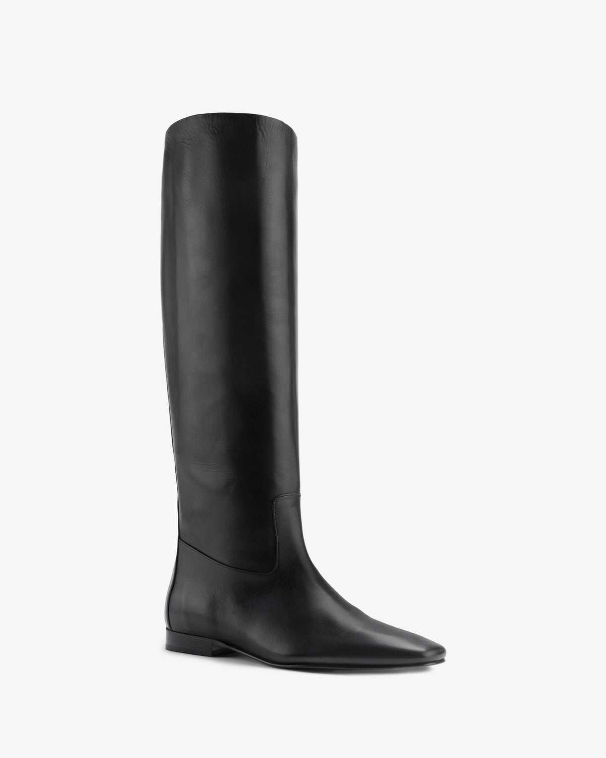 Ride Knee Boot Black Leather