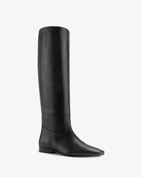 Ride Knee Boot Black Leather