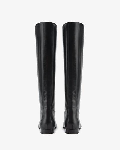 Ride Knee Boot Black Leather
