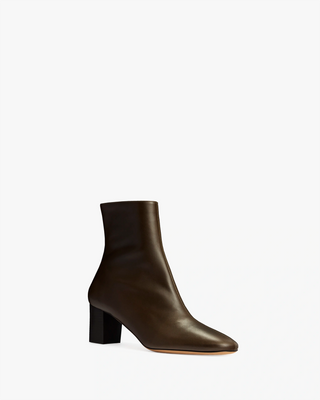 rook ankle boot in mocha leather - Second Image