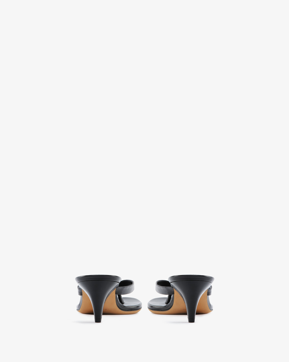Rooty Sandal Black Leather