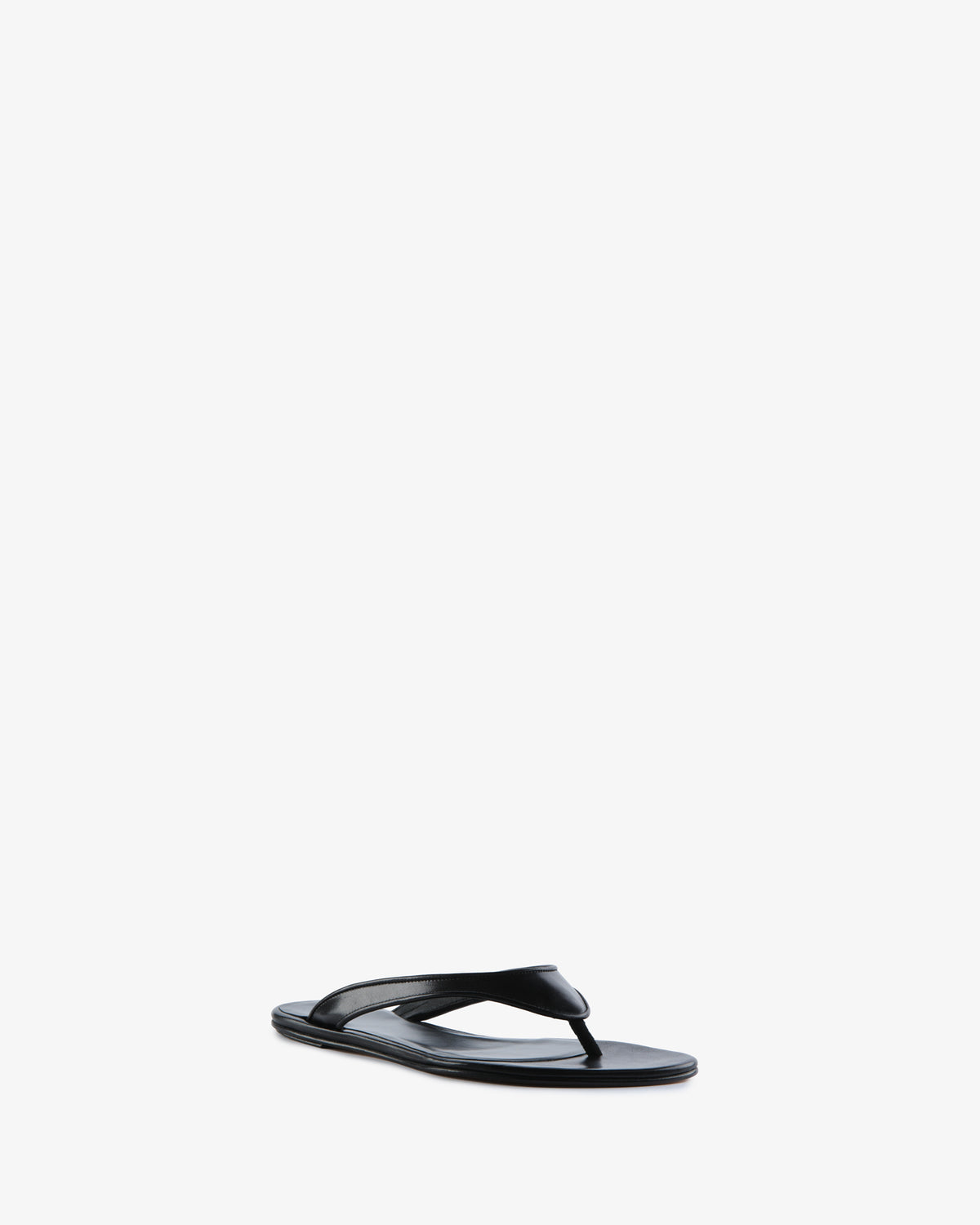 Rue Sandal Black Leather