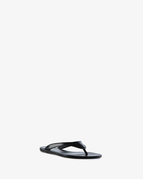 Rue Sandal Black Leather - Second Image