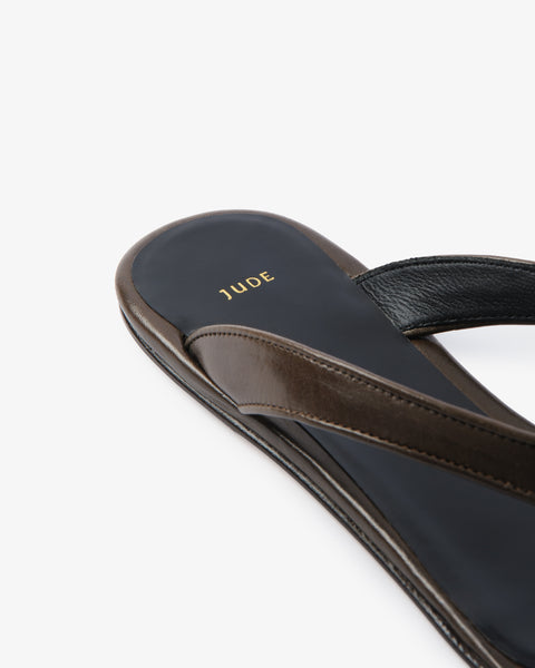 Rue Sandal Mocha Leather