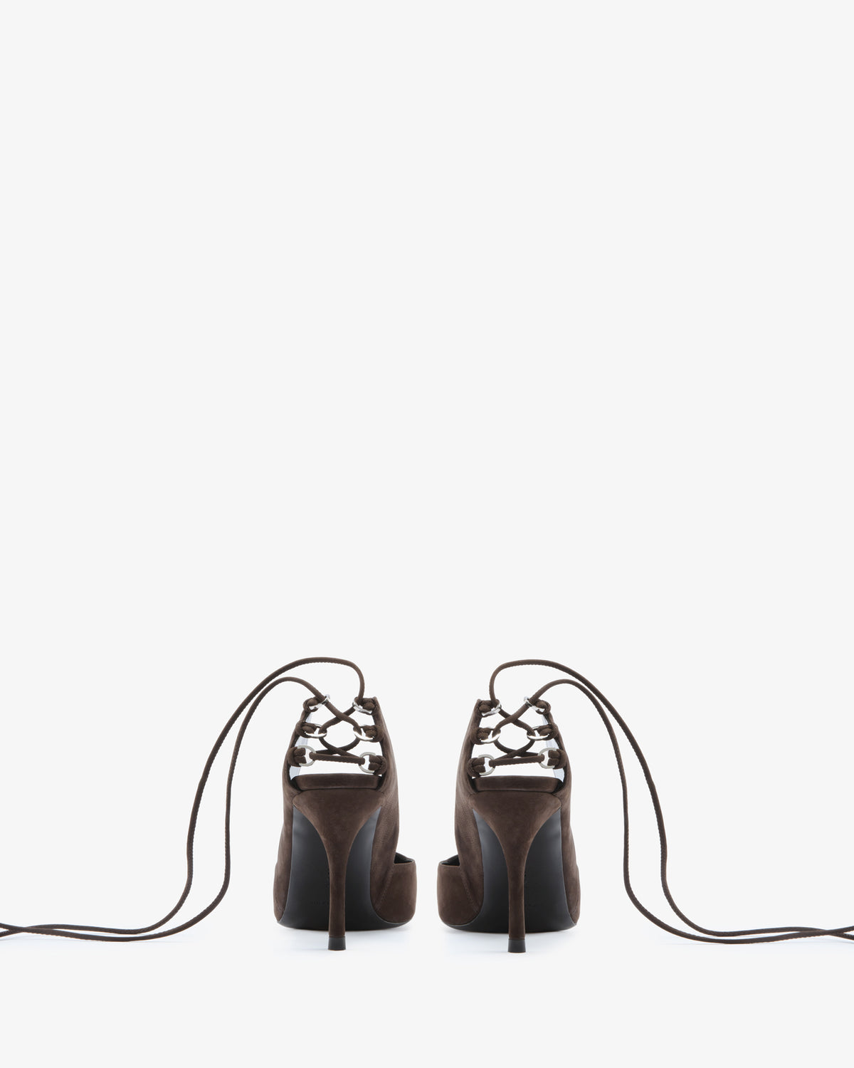 Scoop Pump Brown Nubuck Leather