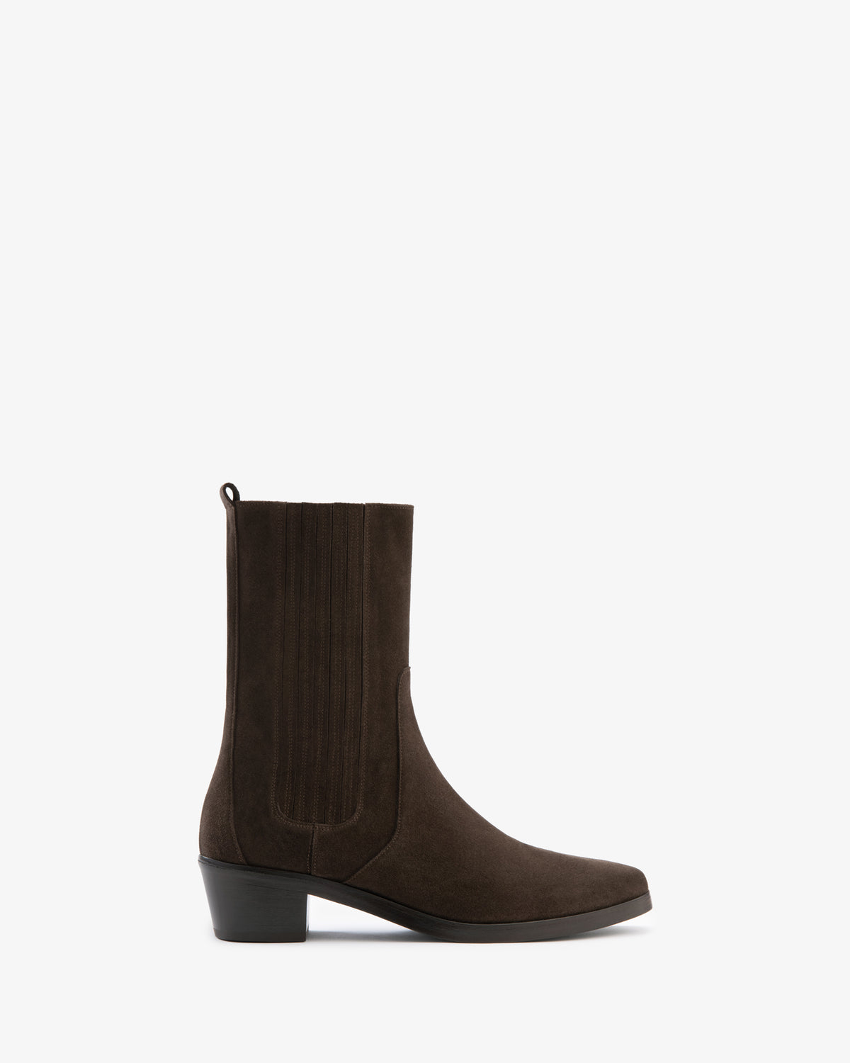 Smoke Ankle Boot Brown Suede Leather