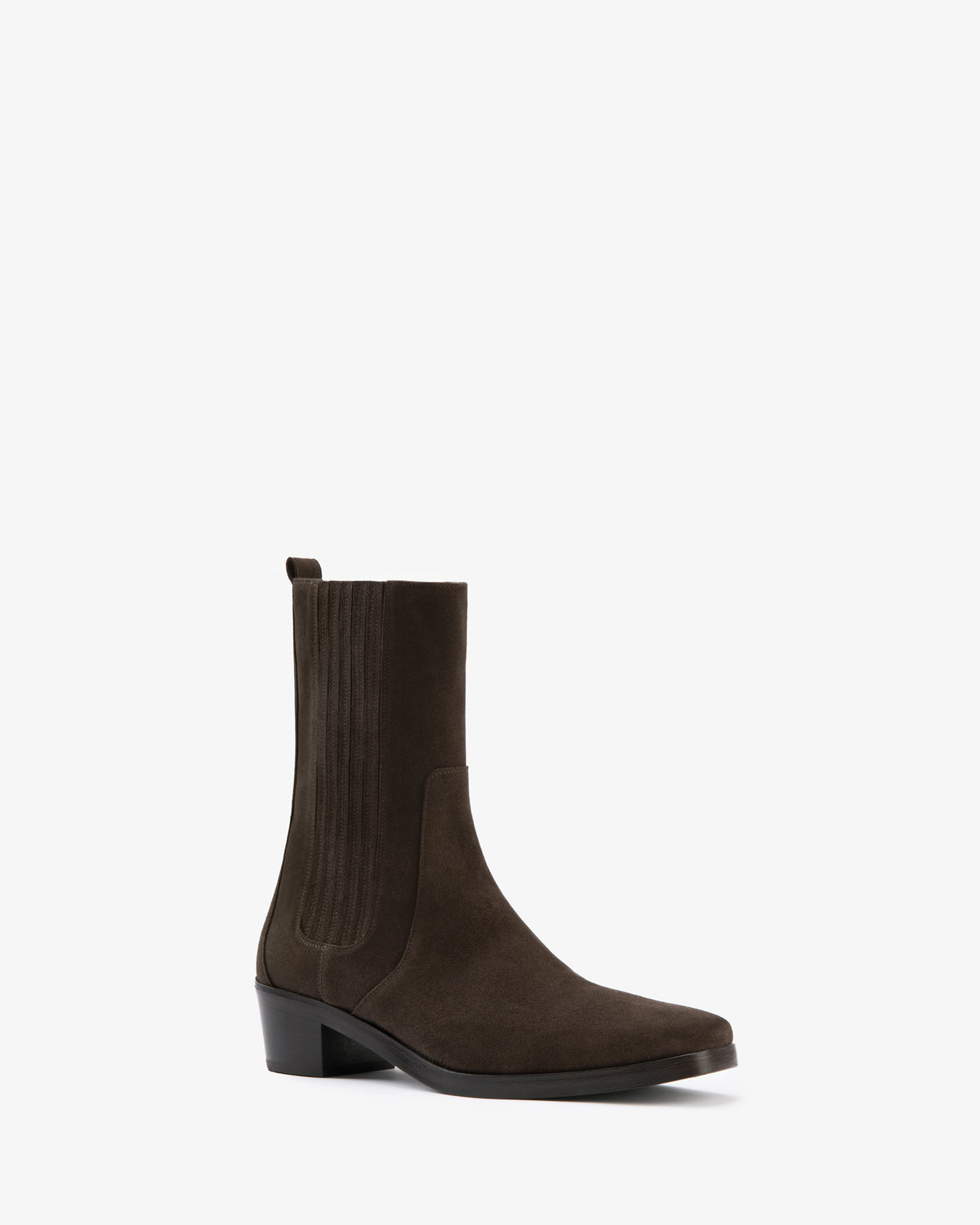 Smoke Ankle Boot Brown Suede Leather