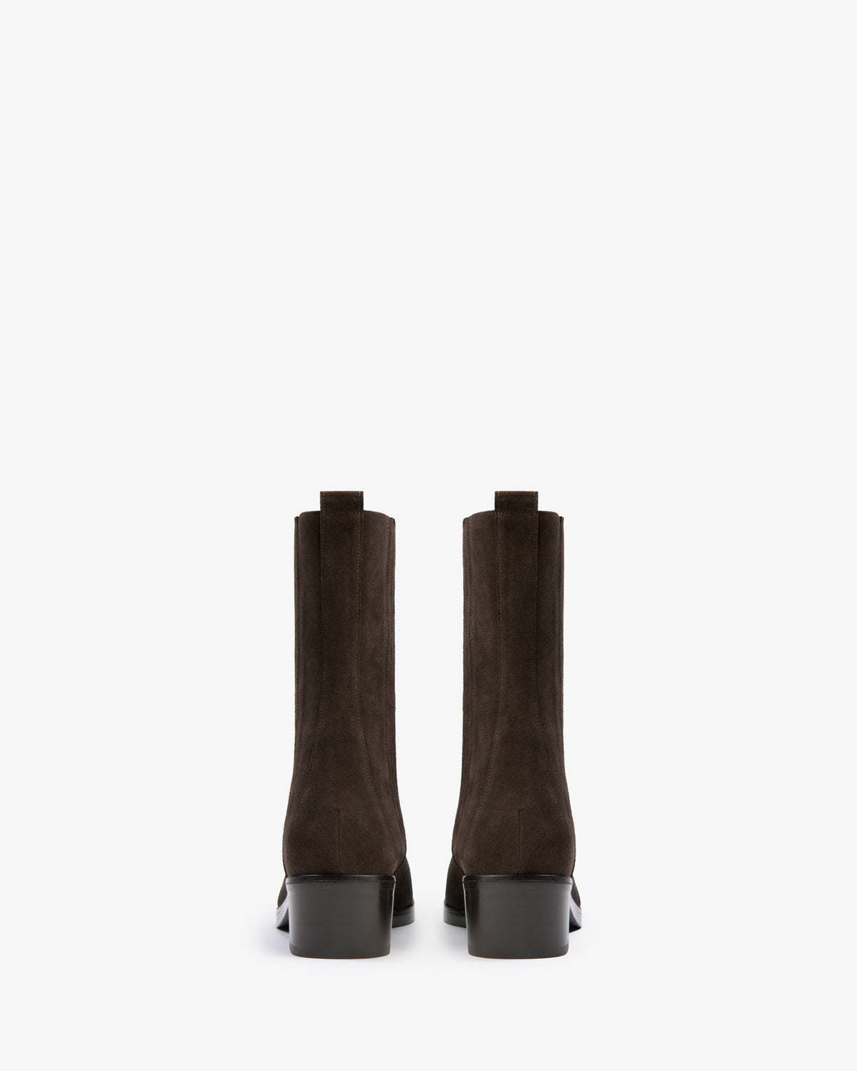 Smoke Ankle Boot Brown Suede Leather