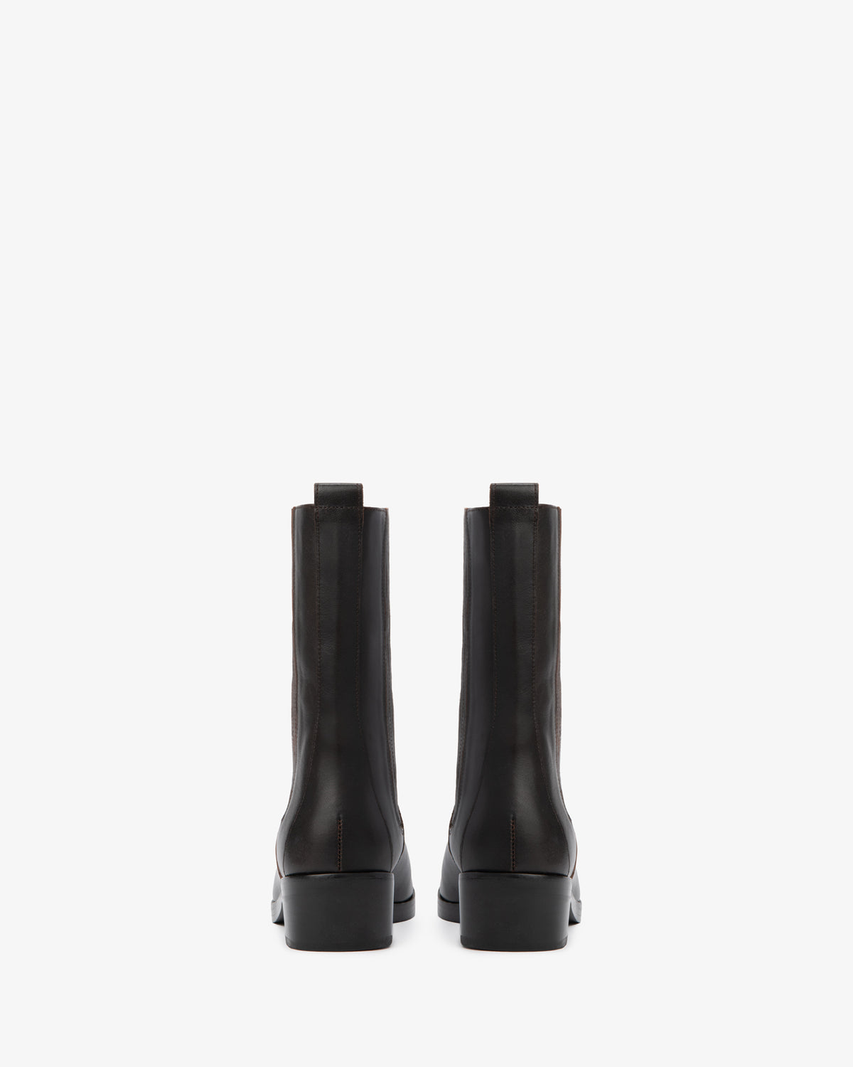 Smoke Ankle Boot Dark Brown Leather