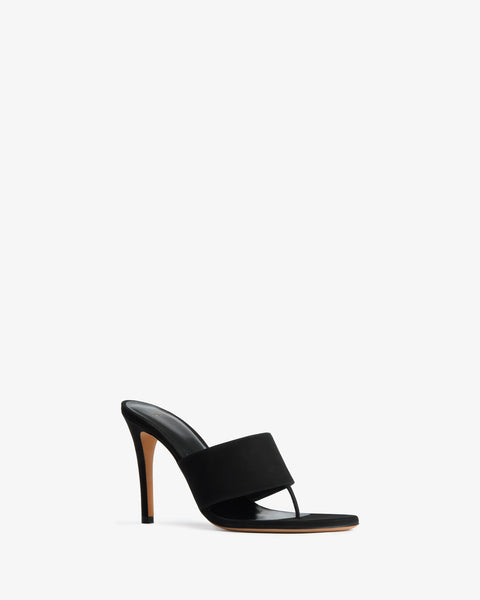 Snug Sandal Black Nubuck Leather