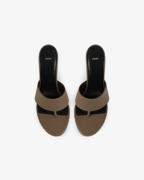 Snug Sandal Clay Brown Leather