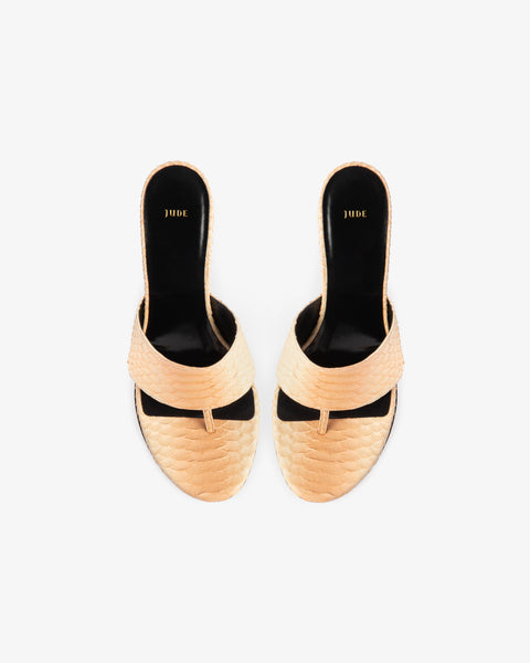 Snug Sandal Summer Ombre Python Leather