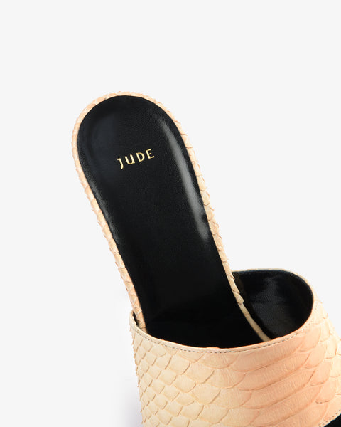 Snug Sandal Summer Ombre Python Leather