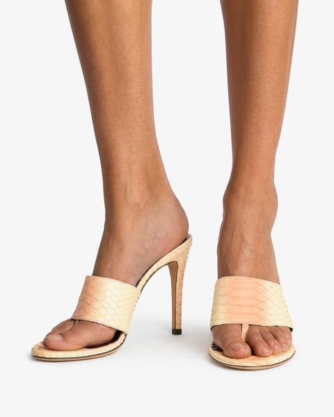 Snug Sandal Summer Ombre Python Leather