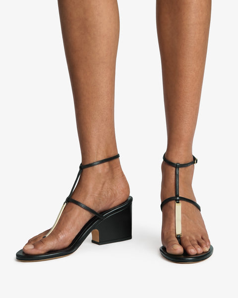 Solo Sandal Black Leather
