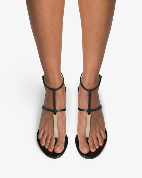 Solo Sandal Black Leather