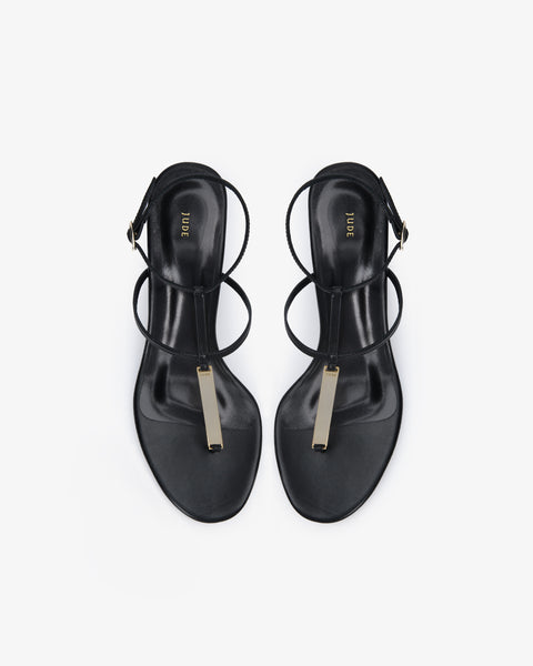Solo Sandal Black Leather