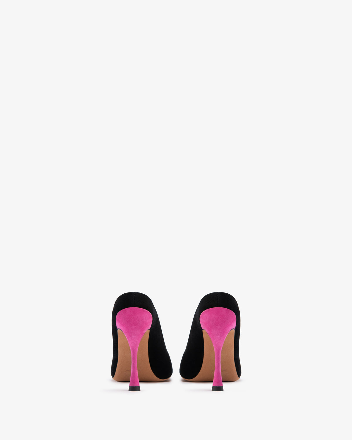 Strike Pump Black And Hot Pink Suede