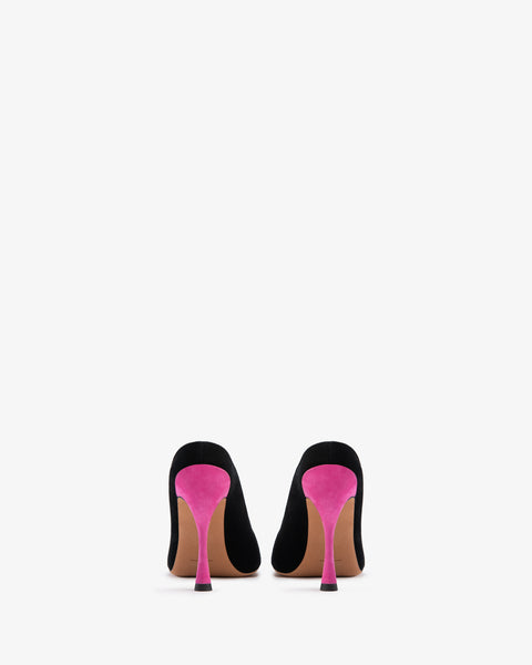 Strike Pump Black And Hot Pink Suede