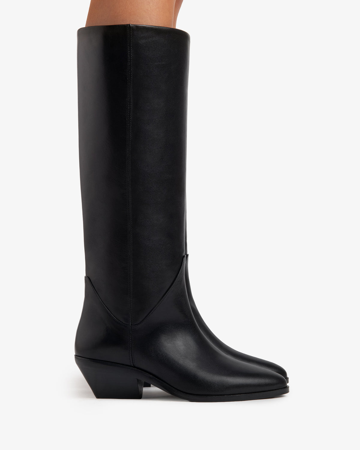 Saga Boot in Black Leather