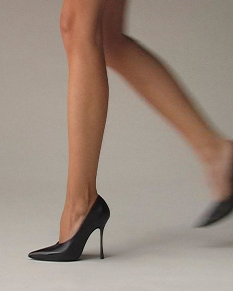 Kiss Pump Black Leather