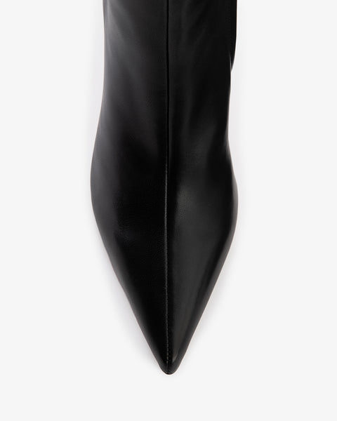 Theresa Ankle Boot Black Lamb Leather