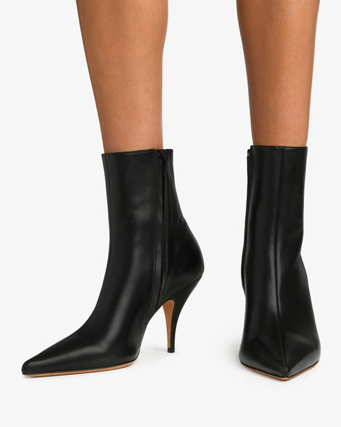 Theresa Ankle Boot Black Lamb Leather