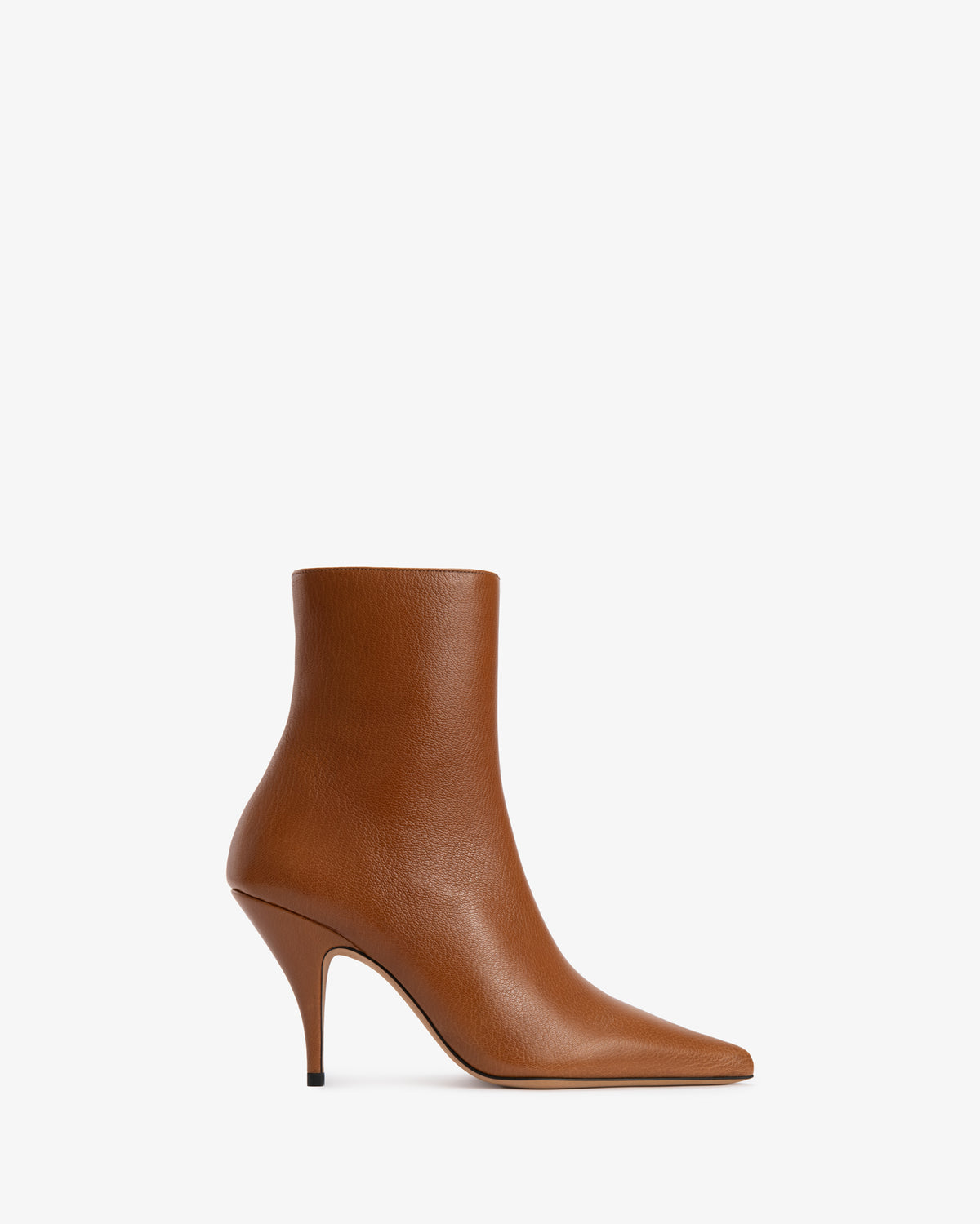 Theresa Ankle Boot Tan Grained Leather