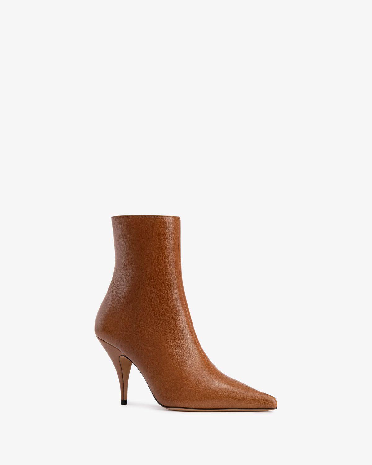 Theresa Ankle Boot Tan Grained Leather
