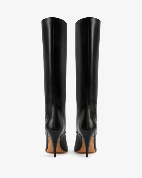 Theresa Knee Boot Black Nappa Leather