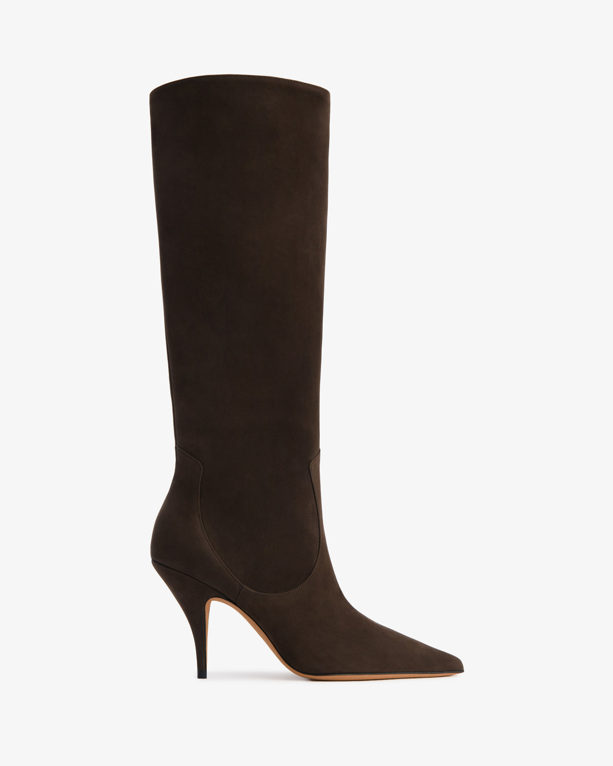 Theresa Knee Boot Brown Nubuck Leather