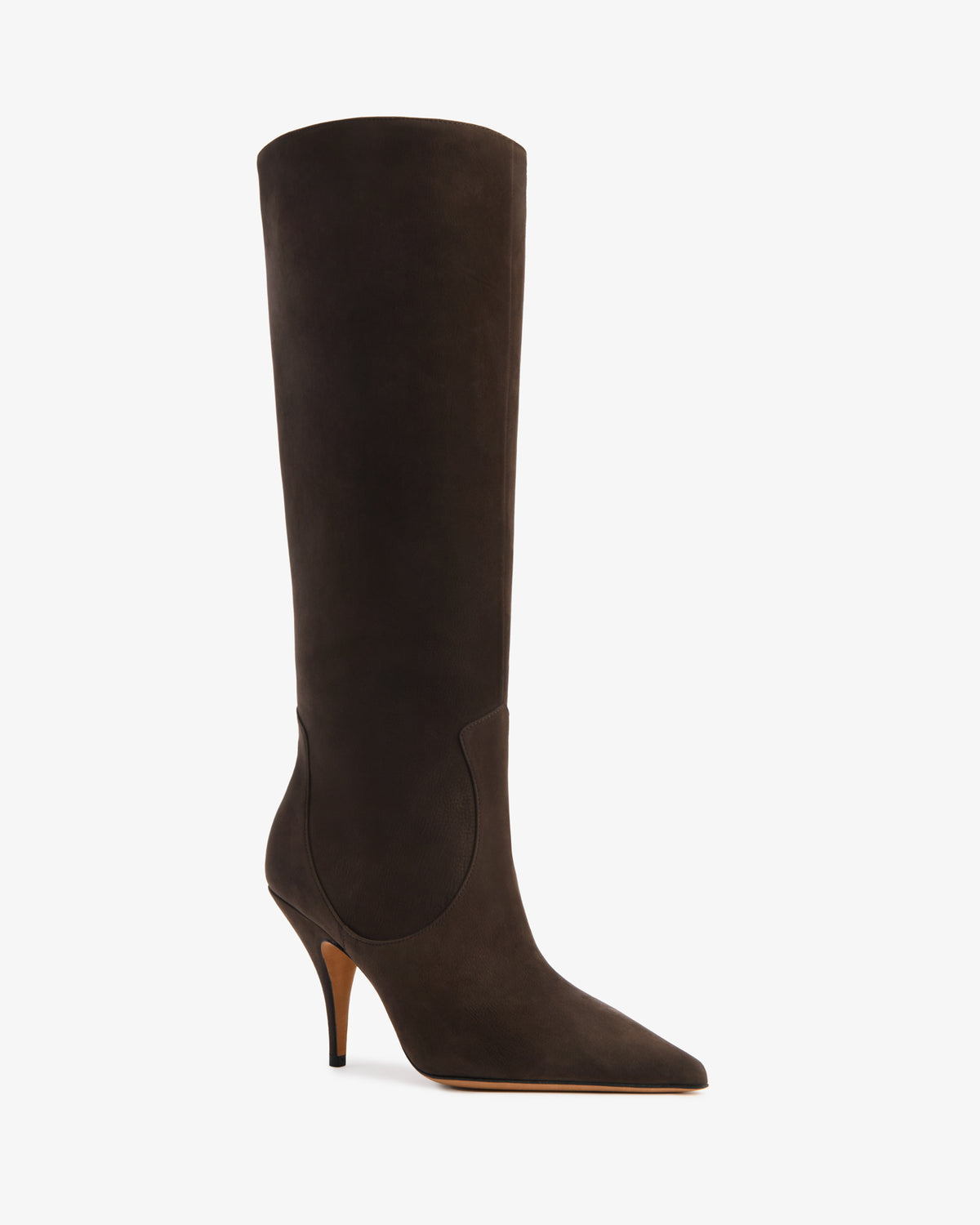 Theresa Knee Boot Brown Nubuck Leather