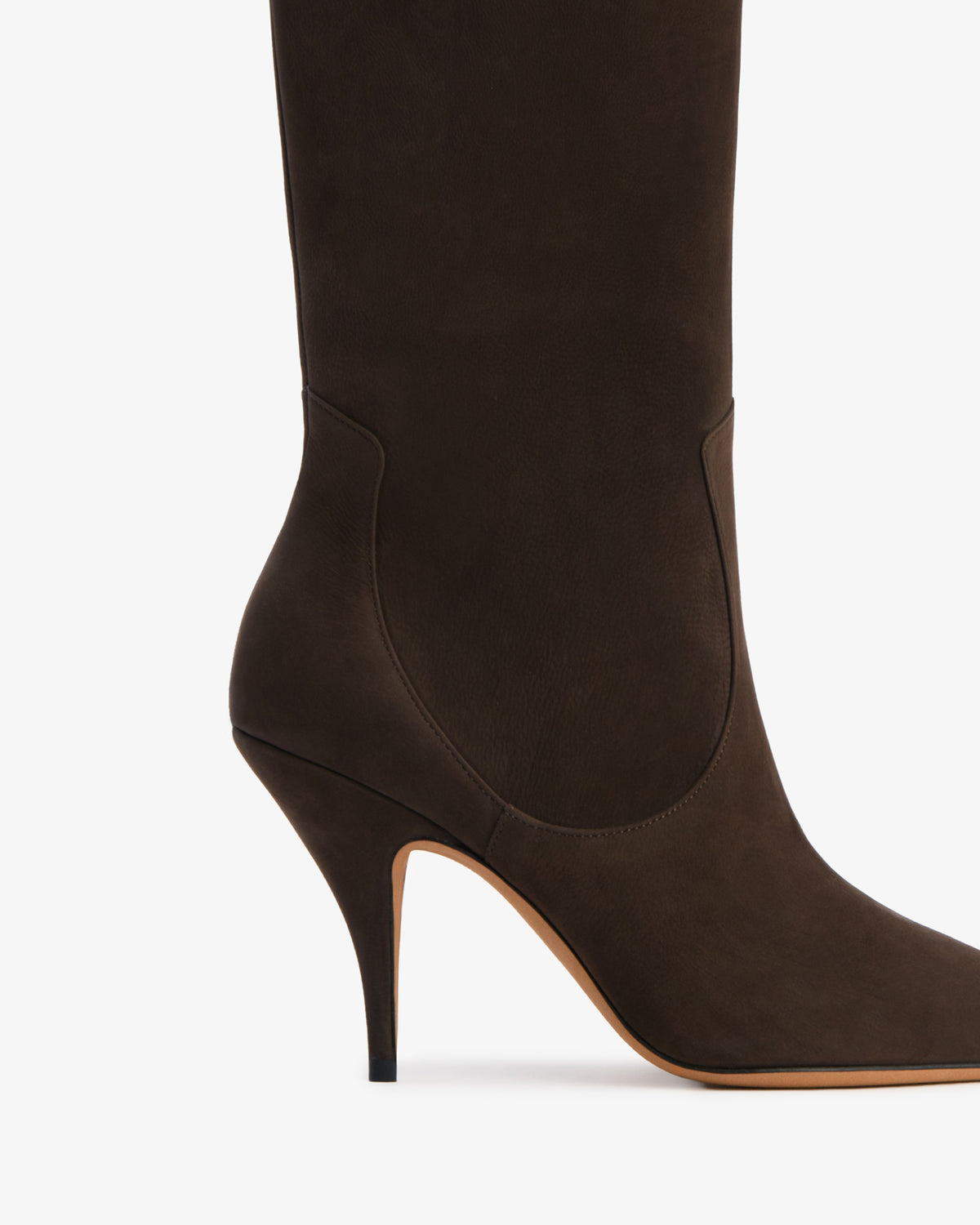 Theresa Knee Boot Brown Nubuck Leather