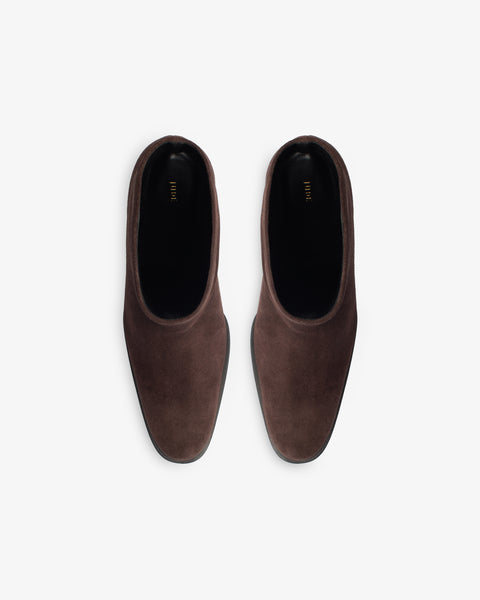 Fete Ankle Boot in Mocha Suede Leather