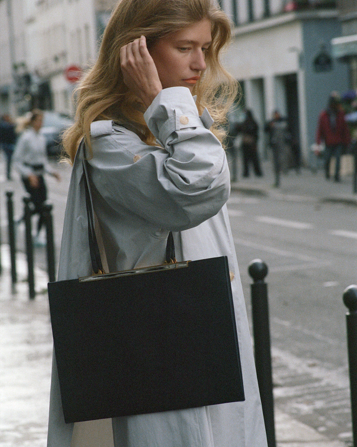 Gaia Bag Black Nubuck Leather