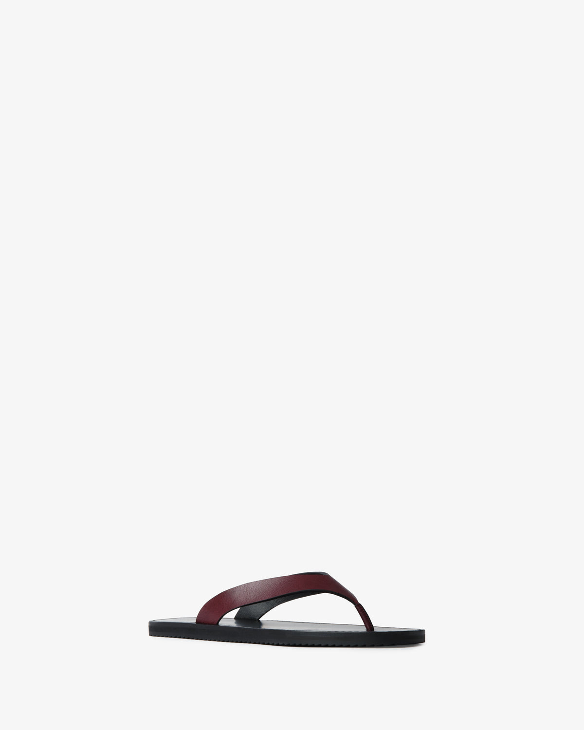 Vermelho Flat Bordeaux Leather