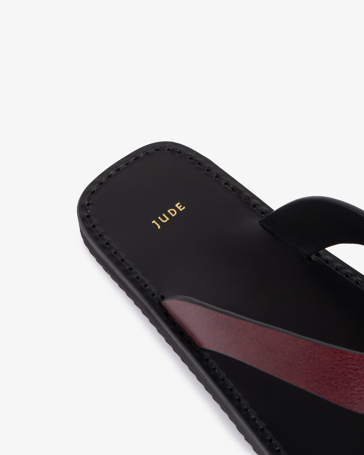 Vermelho Flat Bordeaux Leather