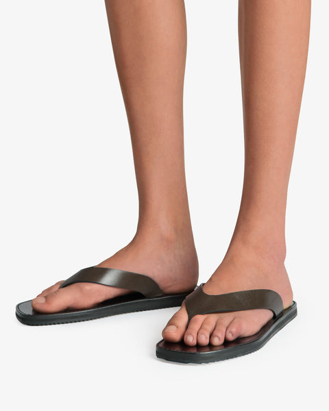 Vermelho Flat Mocha Leather