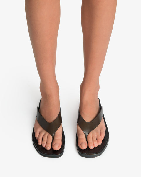 Vermelho Flat Mocha Leather